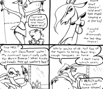 Backstage Bitch - Black&White Porn Comics